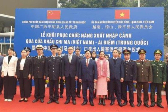 Cửa khẩu Chi Ma - Ái Điểm xuất nhập cảnh trở lại