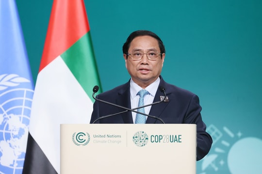 Chùm ảnh: Thủ tướng phát biểu tại Hội nghị Thượng đỉnh COP28