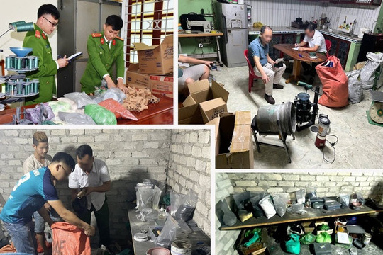 Xây hầm bí mật để sản xuất pháo trái phép