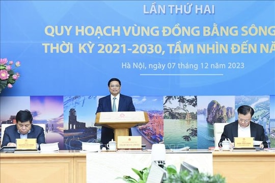 Xây dựng quy hoạch vùng Đồng bằng sông Hồng, cụ thể hóa Nghị quyết 30 của Bộ Chính trị