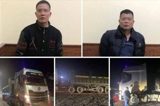Trộm xe đầu kéo ở cây xăng