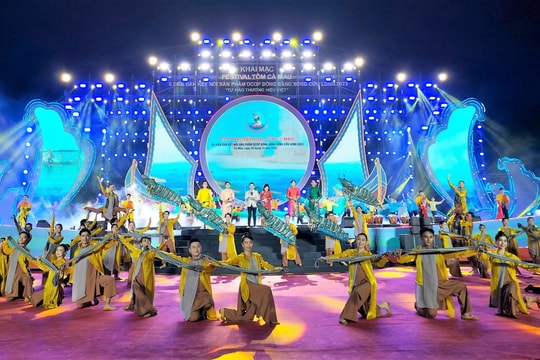Khai mạc Festival tôm Cà Mau và Diễn đàn kết nối sản phẩm OCOP ĐBSCL năm 2023