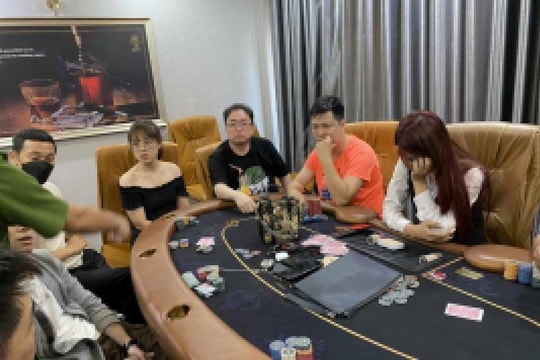 Triệt phá đường dây đánh bạc Poker quy mô lớn