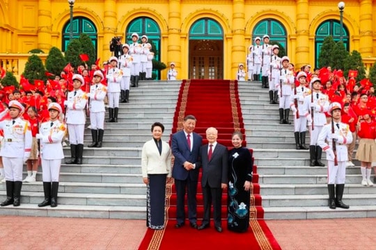 Tổng Bí thư chủ trì lễ đón chính thức Tổng Bí thư, Chủ tịch nước Trung Quốc