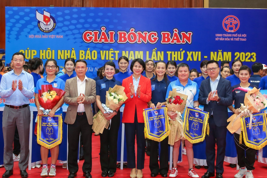 Khai mạc Giải Bóng bàn Cúp Hội Nhà báo Việt Nam lần thứ XVI - năm 2023: Hứa hẹn những trận so tài sôi nổi, đặc sắc