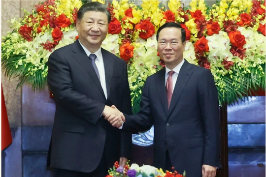 Chủ tịch nước Võ Văn Thưởng hội đàm với Tổng Bí thư, Chủ tịch nước Trung Quốc Tập Cận Bình