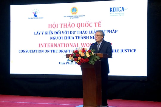 Hội thảo lấy ý kiến dự thảo Luật Tư pháp người chưa thành niên