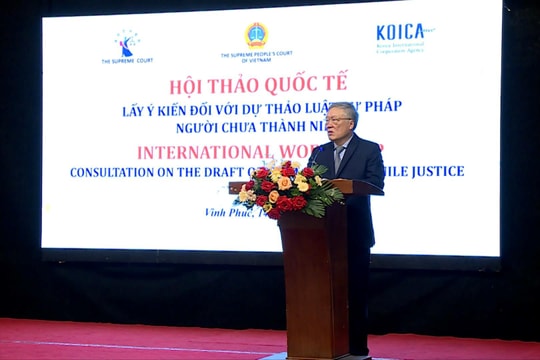 Lấy ý kiến đối với dự thảo Luật Tư pháp người chưa thành niên