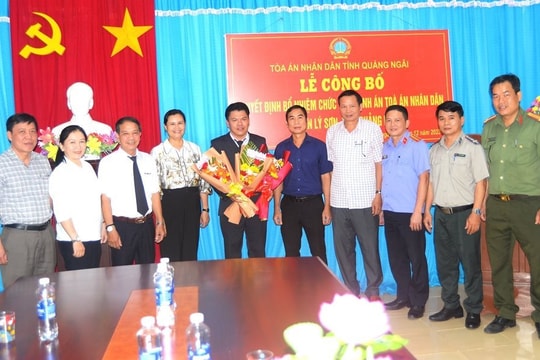 Bổ nhiệm Chánh án TAND huyện đảo Lý Sơn
