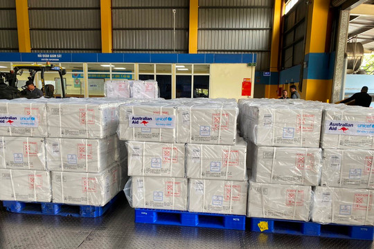 Việt Nam nhận hỗ trợ 490.600 liều vaccine 5 trong 1