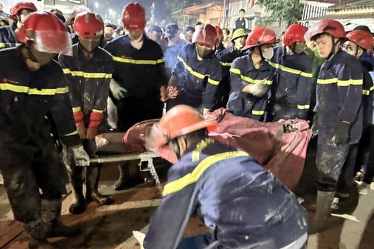 Nạn nhân bị vùi dưới sàn bê tông đã tử vong