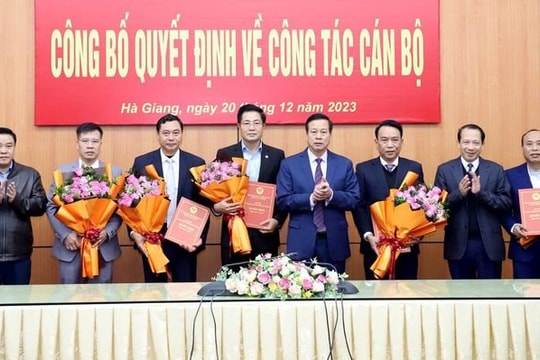 Hà Giang điều động, bổ nhiệm một loạt lãnh đạo các sở