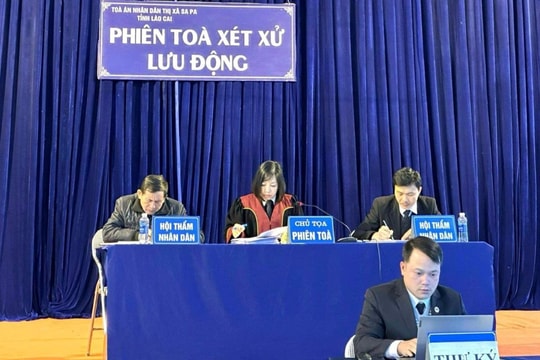TAND TX Sa Pa xét xử lưu động trong những ngày giá rét