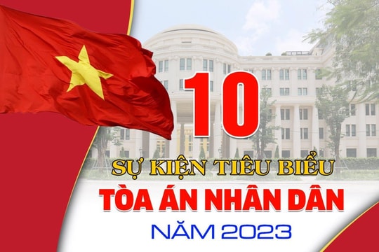 10 sự kiện tiêu biểu của Tòa án nhân dân năm 2023