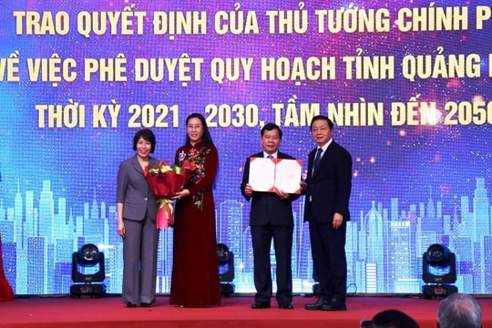 Chủ tịch nước Võ Văn Thưởng dự Lễ công bố Quy hoạch tỉnh Quảng Ngãi