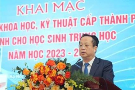 Lễ khai mạc Cuộc thi Khoa học kỹ thuật dành cho học sinh trung học năm học 2023 - 2024