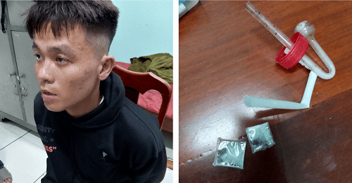 Bắt quả tang đối tượng tàng trữ trái phép chất ma túy
