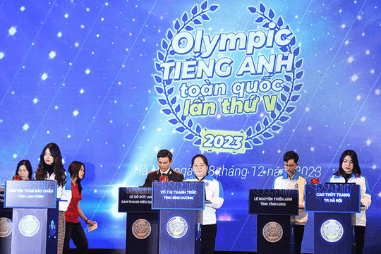 Thí sinh Hà Nội giành hai giải Nhất Hội thi Olympic tiếng Anh lần thứ V