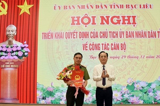 Bạc Liêu có tân Phó Chánh Văn phòng UBND tỉnh