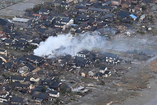 Những hình ảnh sau loạt trận động đất ngày đầu năm ở Nhật Bản
