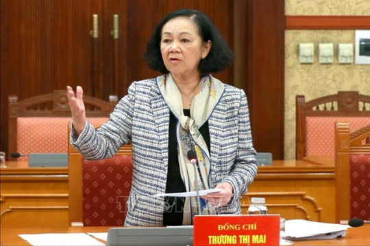 Thường trực Ban Bí thư Trương Thị Mai chủ trì Hội nghị giao ban công tác quý IV/2023
