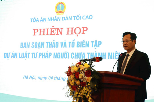 Tạo dựng khuôn khổ pháp lý cho hệ thống tư pháp người chưa thành niên