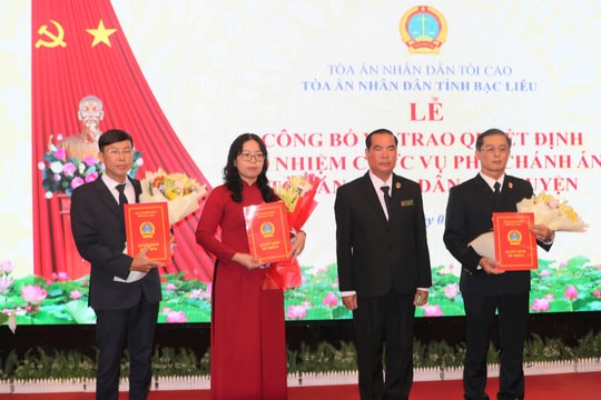 TAND tỉnh Bạc Liêu bảo đảm xét xử các vụ án nghiêm minh, đúng người đúng tội