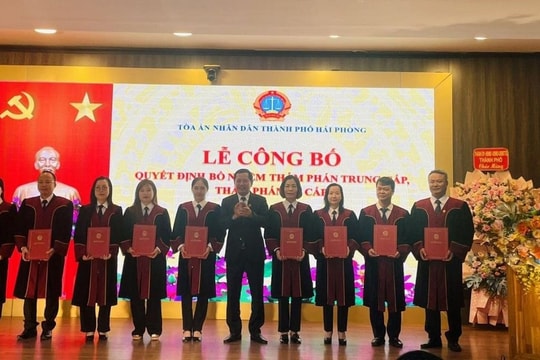 Bổ nhiệm Thẩm phán, Phó Chánh án TAND TP. Hải Phòng
