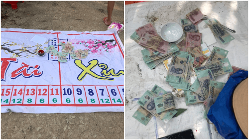 Triệt xóa tụ điểm đánh bạc có người cảnh giới