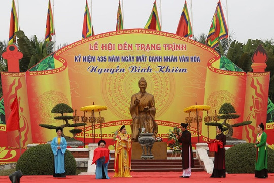 Lễ hội Đền Trạng Trình Nguyễn Bỉnh Khiêm từ ngày 8 đến 10/1/2024