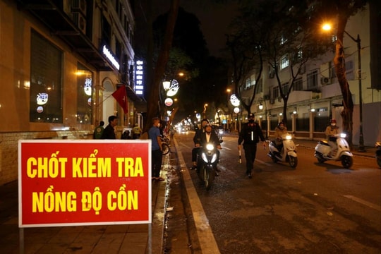 Xử lý 7.570 tài xế vi phạm nồng độ cồn trong dịp Tết Dương lịch 