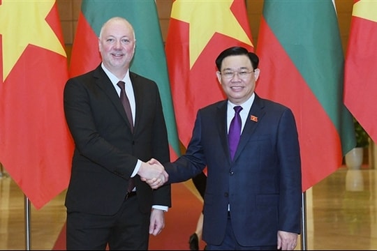 Chủ tịch Quốc hội Vương Đình Huệ chủ trì Lễ đón Chủ tịch Quốc hội Bulgaria thăm chính thức Việt Nam