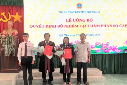 Sóc Trăng: TAND thị xã Ngã Năm triển khai công tác năm 2024