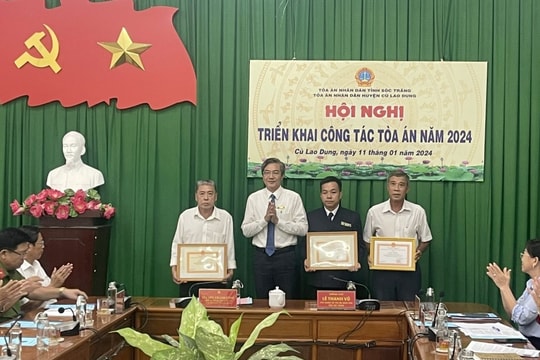 TAND huyện Cù Lao Dung triển khai công tác Tòa án năm 2024