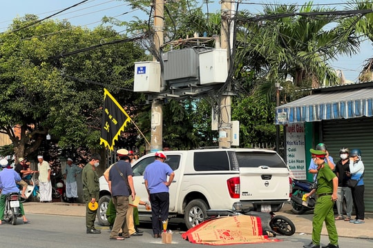 Tìm container cán người tử vong rồi bỏ chạy