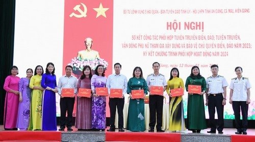 Vùng 5 Hải quân sơ kết công tác phối hợp tuyên truyền biển, đảo năm 2023