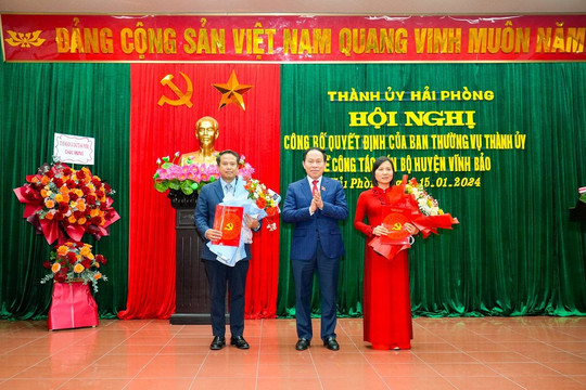 Hải Phòng: Luân chuyển, bổ nhiệm nhiều lãnh đạo sở, ngành, địa phương