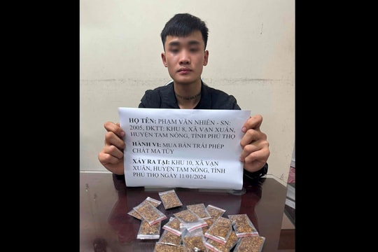 Nam thanh niên chuyên bán ma túy ‘cỏ’ cho học sinh