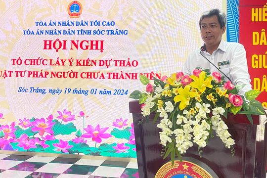 Hội nghị đóng góp dự thảo Luật Tư pháp người chưa thành niên