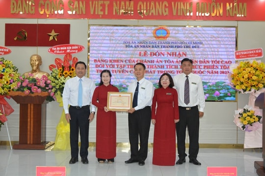 TAND TP Thủ Đức: Đơn vị tổ chức phiên tòa trực tuyến cao nhất toàn quốc