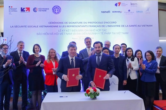 BHXH Việt Nam và Phòng Xúc tiến Thương mại Pháp tại Việt Nam: Ký Bản ghi nhớ hợp tác chiến lược toàn diện