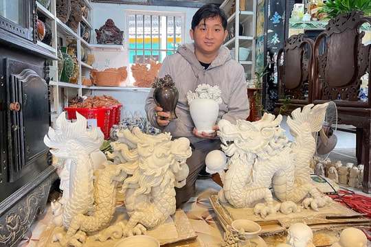 Làng gốm Thanh Hà chào đón Tết Nguyên đán 2024 với các cặp rồng đặc sắc