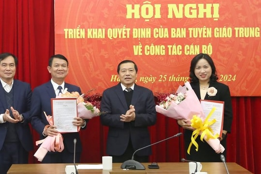 Ban Tuyên giáo Trung ương bổ nhiệm 2 lãnh đạo cơ quan báo chí