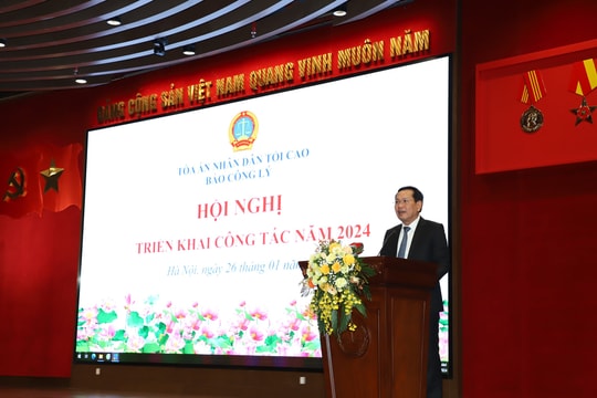 Báo Công lý tổ chức Hội nghị triển khai công tác năm 2024