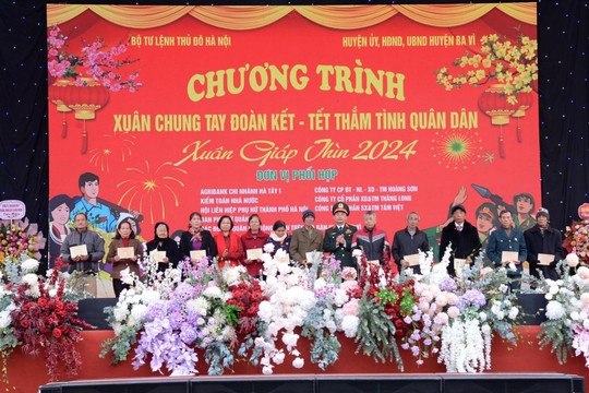 'Xuân chung tay đoàn kết - Tết ấm tình quân dân' năm 2024