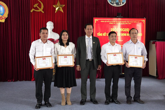 TAND tỉnh Thừa Thiên Huế triển khai công tác xây dựng Đảng năm 2024