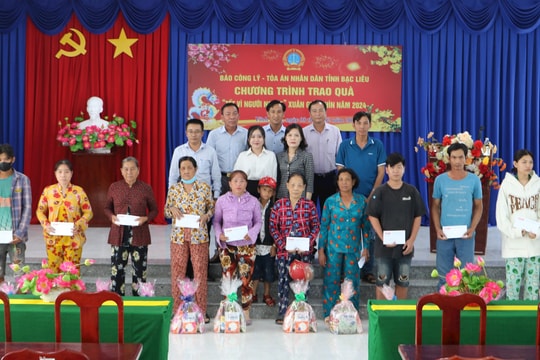 Trao quà “Tết vì người nghèo” Xuân Giáp Thìn 2024