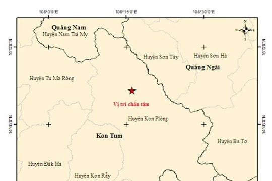 Xảy ra động đất tại Kon Plông