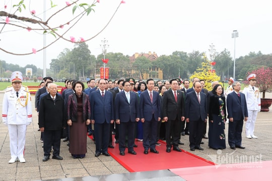 Lãnh đạo Đảng, Nhà nước viếng Chủ tịch Hồ Chí Minh nhân dịp Tết Nguyên đán