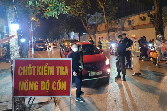 Gần 3.000 trường hợp vi phạm nồng độ cồn ngày 1 Tết